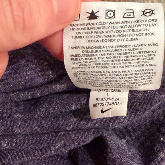 Nike Purple Cowl Neck Lightweight Hoodie Sweatshirt Size Large - Picture 6 of 10